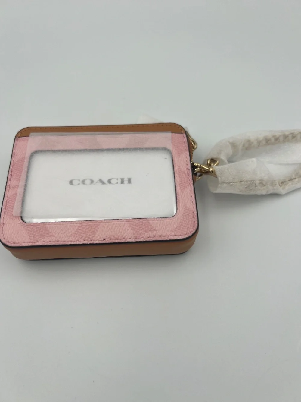 Zip Card Case In Signature Canvas With Charm